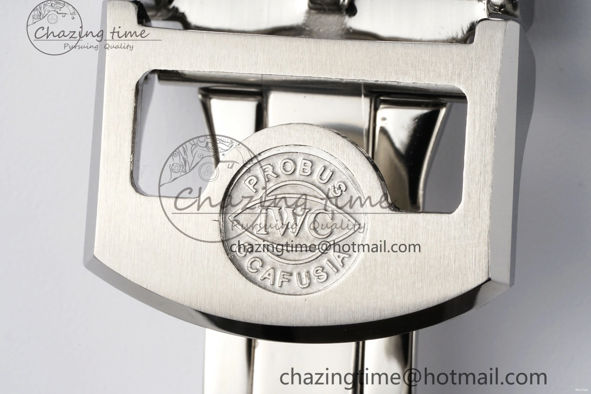 MIROTIME 0316 ZeroBulk Portuguese Real PR IW500715 SS AZF 1:1 Best Edition White Blue Dial on Blue Leather Strap A 7034